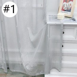 Przezroczyste Zasłony Okienne Eleganckie Zasłony Z Woalu Do Salonu