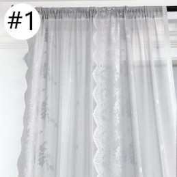 Przezroczyste Zasłony Okienne Eleganckie Zasłony Z Woalu Do Salonu