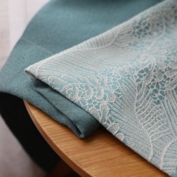 Zasłona Zaciemniająca Zasłona Na Wymiar Europejski Prosty Styl Miękka Bawełna Niebieski Żakard Dekoracyjna Sypialnia
