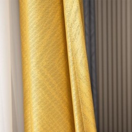 Geometryczne Żakardowe Zasłony Zaciemniające Do Salonu