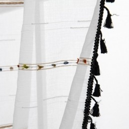 Zasłony Nordic Sheer Pattern W Paski, Półwoal