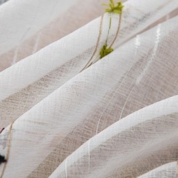 Zasłony Nordic Sheer Pattern W Paski, Półwoal