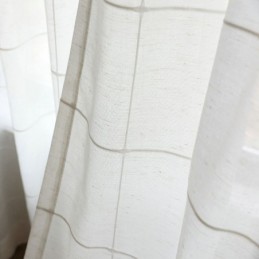 Minimalistyczna Firanka Z Przezroczystą Powierzchnią, Wykonana Na Wymiar, Duża Krata, Panel Z Woalu Żakardowego, Salon Jeden