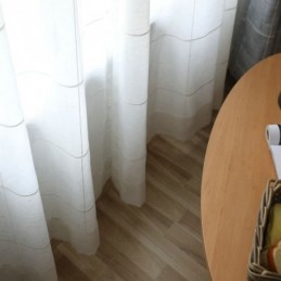Minimalistyczna Firanka Z Przezroczystą Powierzchnią, Wykonana Na Wymiar, Duża Krata, Panel Z Woalu Żakardowego, Salon Jeden