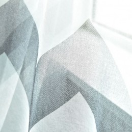 Nordic Simple Sheer Curtain Zasłona Na Wymiar Falisty Wzór Drukowany Salon
