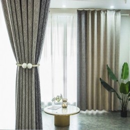 Nordic Patchwork Zasłony Jednolity Kolor Zaciemniający Do Salonu