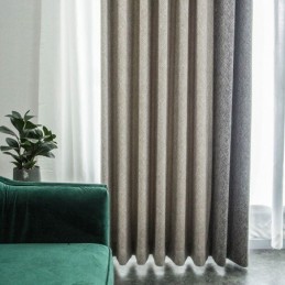 Nordic Patchwork Zasłony Jednolity Kolor Zaciemniający Do Salonu