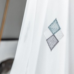 Ekskluzywna Haftowana Zasłona Wykonana Na Wymiar Zasłona Wystrój Domu Przezroczysty Salon Sypialnia