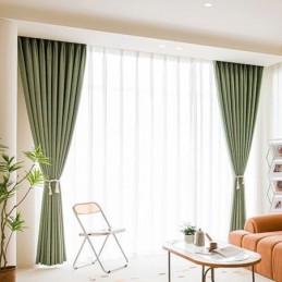 Zasłony Nordic Jednolity Kolor Zaciemniający Do Salonu