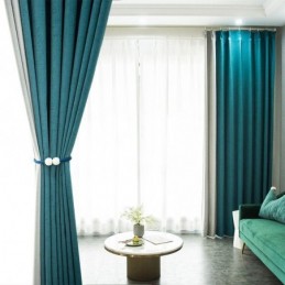 Nowoczesne Zaciemniające Zasłony Nordic Splice Window Drapes For Bedroom