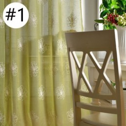 Haftowane Kwiatowe Firanki Z Woalu Dekoracyjne Tiulowe Do Salonu