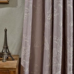 Retro Półzaciemniająca Zasłona Wykonana Na Miarę Zasłona Precyzyjna Żakardowa Salon