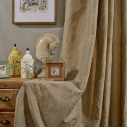 Retro Półzaciemniająca Zasłona Wykonana Na Miarę Zasłona Precyzyjna Żakardowa Salon