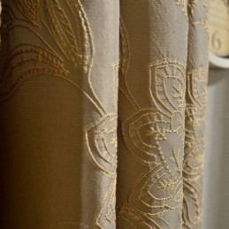 Retro Półzaciemniająca Zasłona Wykonana Na Miarę Zasłona Precyzyjna Żakardowa Salon