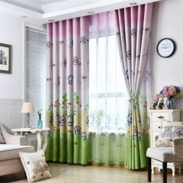 Zasłona Zaciemniająca Doraemon Printed Blackout Curtain Made To Measure Zasłony Okienne Do Pokoju Dziecięcego