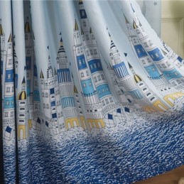 Nowe Zamkowe Drukowane Zasłony Europejskie Zasłony Okienne Do Salonu Sypialni