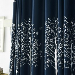 Zasłona Zaciemniająca Zasłona Na Wymiar Nordic Minimalistyczne Drzewa