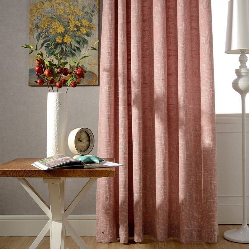 Zasłona Nordic Curtain Made To Measure Minimalistyczna Bawełna Len Jednolity Kolor