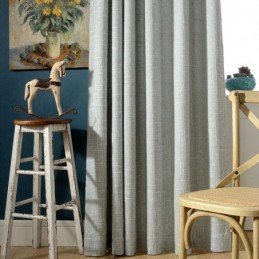 Zasłona Nordic Curtain Made To Measure Minimalistyczna Bawełna Len Jednolity Kolor