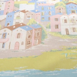 Zasłona Nordic Curtain Made To Measure Cotton Town Printed