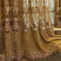 Nowoczesna Zasłona Wykonana Na Wymiar, Haft W Stylu Europejskim