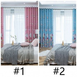 Piękne Zaciemniające Zasłony Z Nadrukiem Kota