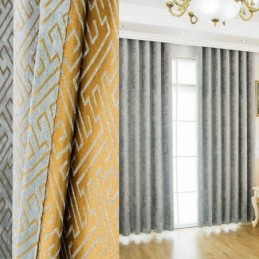 Zasłona W Stylu Skandynawskim Abstrakcyjnym, Wykonana Na Wymiar, Zasłona Maze Jarquard, Salon Bice, Tkanina Zaciemniająca Chenille