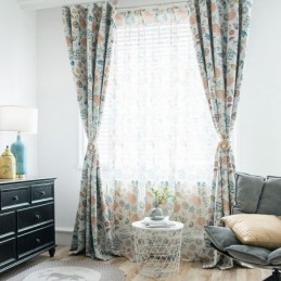 Amerykańska Zasłona Z Kreskówki Sheer Curtain Made To Measure, Nadrukowana Na Muszli Rozgwiazdy, Sypialnia, Pokój Dziecięcy