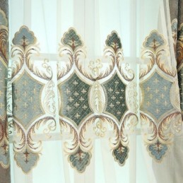 Zasłony Okienne Tiulowe Nowoczesne Haftowane Do Salonu Sypialni