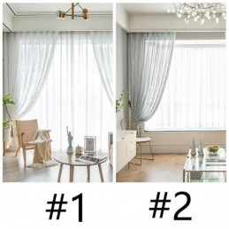 Nordic Tulle Sheer Curtains Eleganckie Białe Zasłony Z Woalu Zasłony Na Wymiar Panele Do Salonu Jeden