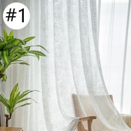 Nordic Tulle Sheer Curtains Eleganckie Białe Zasłony Z Woalu Zasłony Na Wymiar Panele Do Salonu Jeden