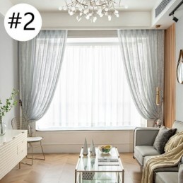 Nordic Tulle Sheer Curtains Eleganckie Białe Zasłony Z Woalu Zasłony Na Wymiar Panele Do Salonu Jeden