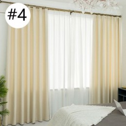 Nordic Plain Curtain Zasłona Wykonana Na Wymiar Tkanina Zaciemniająca Jednolity Kolor Do Sypialni