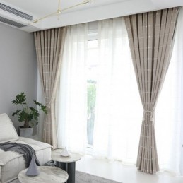 Zasłony Zaciemniające W Kratkę, Termoizolacyjne, Zaciemniające