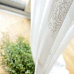 Zasłony Nordic Semi Sheer Z Nadrukiem Drzewa