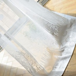 Zasłony Nordic Semi Sheer Z Nadrukiem Drzewa