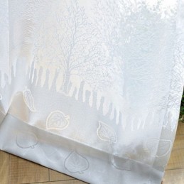 Zasłony Nordic Semi Sheer Z Nadrukiem Drzewa