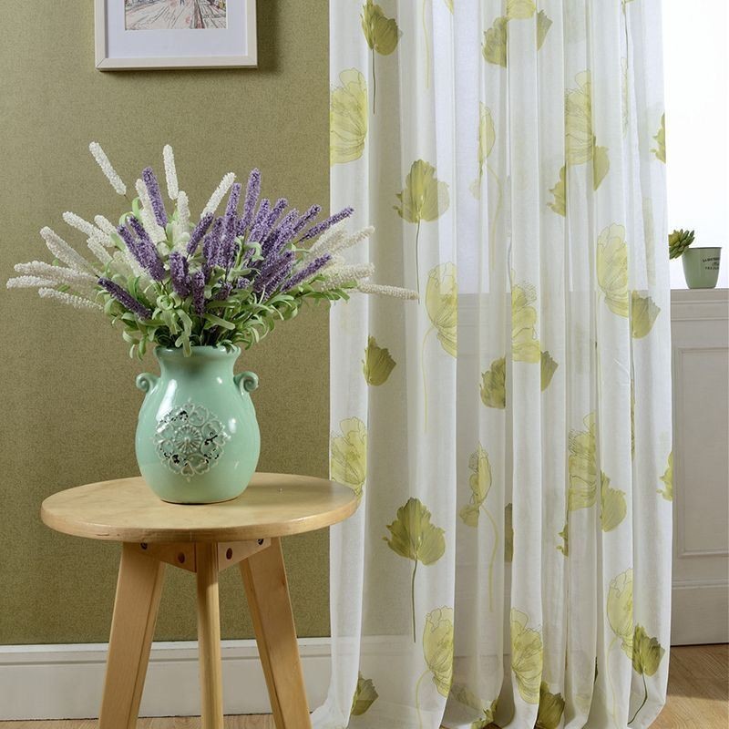 Eleganckie Zasłony Lotus Voile Wykonane Na Wymiar, Panele Rolet Do Salonu, Sypialni