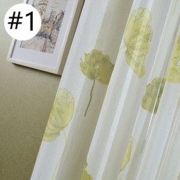 Eleganckie Zasłony Lotus Voile Wykonane Na Wymiar, Panele Rolet Do Salonu, Sypialni