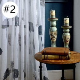 Eleganckie Zasłony Lotus Voile Wykonane Na Wymiar, Panele Rolet Do Salonu, Sypialni