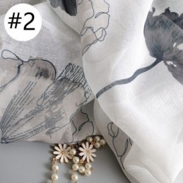 Eleganckie Zasłony Lotus Voile Wykonane Na Wymiar, Panele Rolet Do Salonu, Sypialni