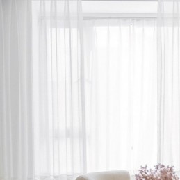 Nowoczesny Geometryczny Wzór Falisty Ekran Okienny Balkon Haftowana Biała Zasłona Wykonana Na Wymiar Zasłona