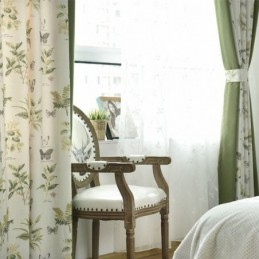 Zasłony Bawełniane Lniane Z Nadrukiem Kwiatowym I Wzorem Roślinnym Do Salonu