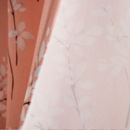 Zasłona Na Wymiar Zasłona W Stylu Amerykańskim Z Nadrukiem Roślinnym, Półzaciemniająca