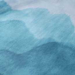 Zasłona Z Nadrukiem Blue Fog Zasłona Na Wymiar Nowoczesna Prosta Zaciemniająca Do Salonu I Sypialni Dziecięcej