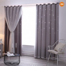 Zasłony Z Gwiazdami Romantyczne Zaciemniające Zasłony Okienne Do Salonu Sypialni