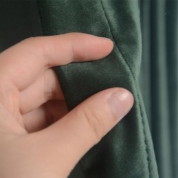 Max Blackout Curtain Zasłona Na Wymiar Imitacja Aksamitu Ciemny Jednolity Kolor Sypialnia