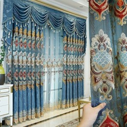 Zasłona Chenille Na Wymiar, Europejska Dekoracja Okienna