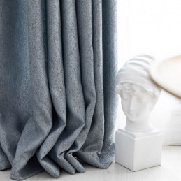 Elegancka Zasłona Zaciemniająca, Zasłona Na Wymiar, Jednolity Kolor, Sypialnia, Biuro