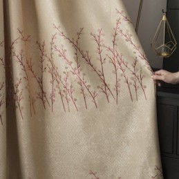 Zasłona Na Wymiar Zasłona American Plant Jacquard